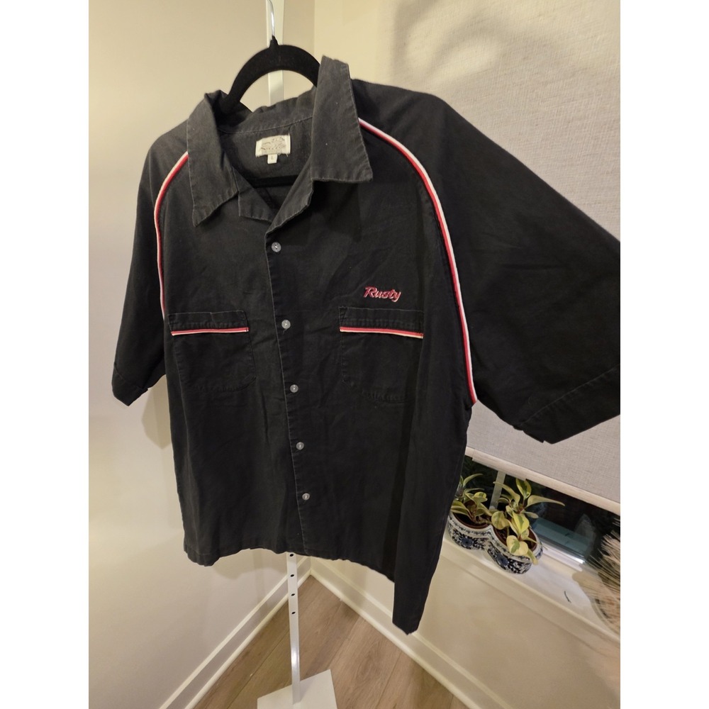 Vintage Hilton Bowling Shirt‎ "Rusty" Rockabilly Camp L USA